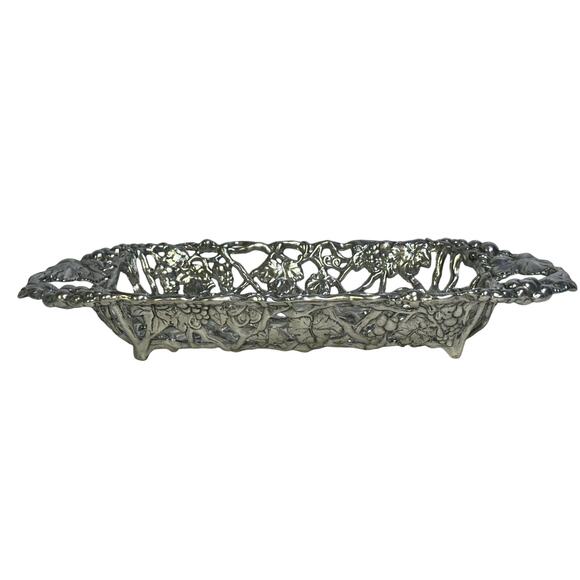 Arthur Court Vintage 1998 Retired 'Grapevine' Lattice Casserole Holder-Exquisite - Picture 1 of 10